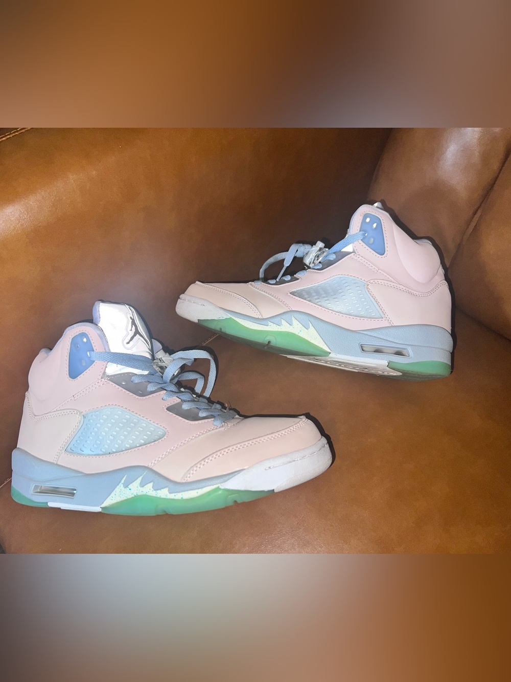 Nike Air Jordan 5 Retro SE "Easter" Regal Pink leather men’s 8.5